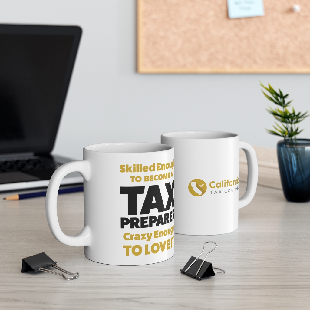 Official Tax Preparer Coffee Mug 11oz California Tax Courses